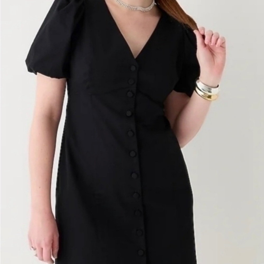 JCrew Puff Sleeve Dress - Picture 2 of 4